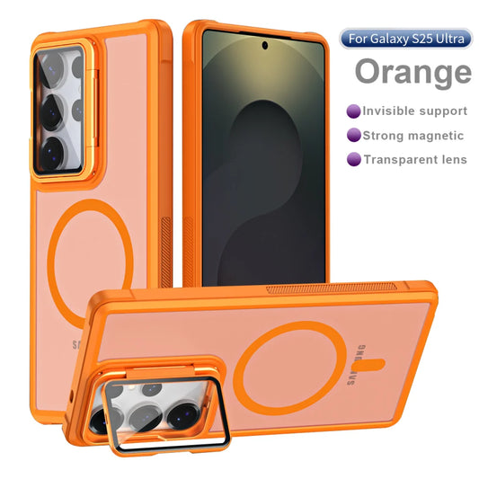 Fold lens stand glass camera protection magnetic case samsung - product image