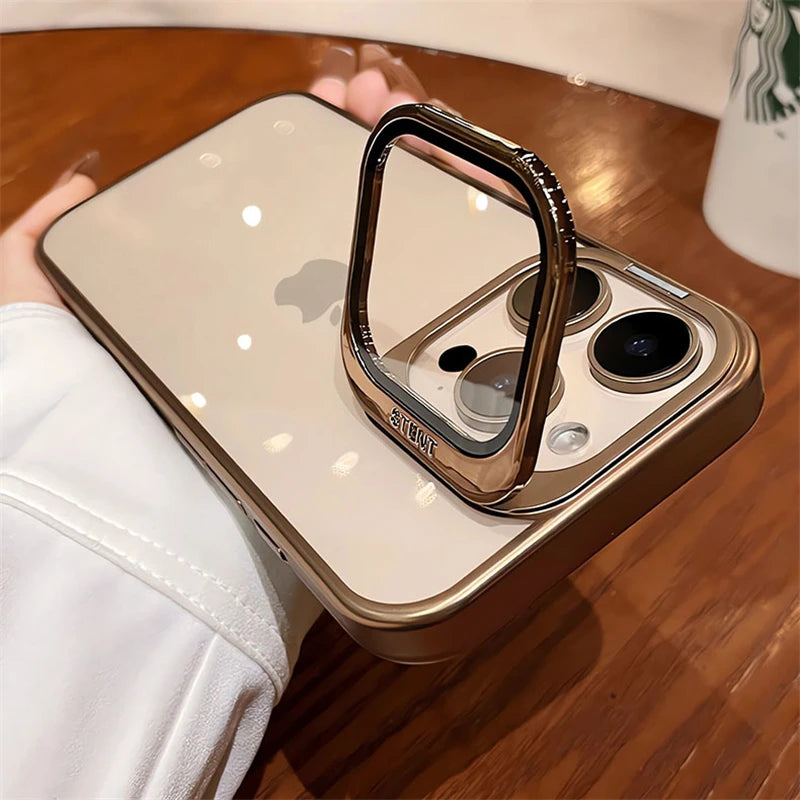 Foldable glass lens clear shockproof case - product image