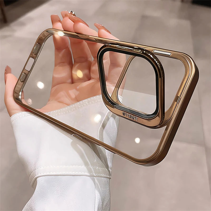 Foldable glass lens clear shockproof case - product image