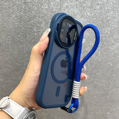 Foldable glass lens magnetic transparent case - product image