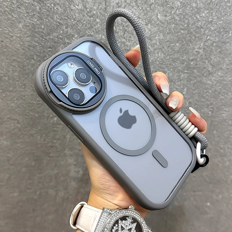 Foldable glass lens magnetic transparent case - product image