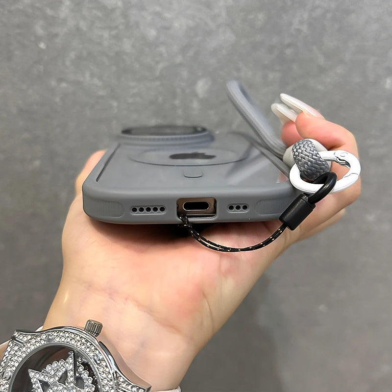 Foldable glass lens magnetic transparent case - product image