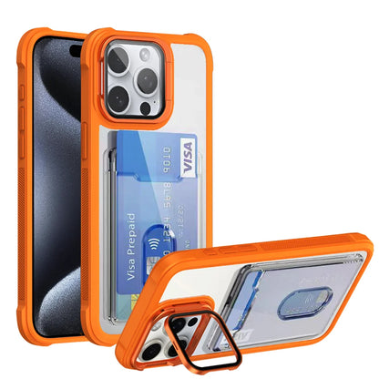 Folding lens stand card holder wallet case - product image