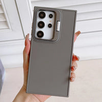 Folding Lens Stand Matte Shockproof Bumper Case Samsung