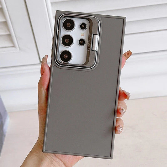 Folding lens stand matte shockproof bumper case samsung - product image