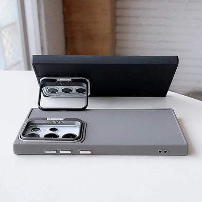 Folding lens stand matte shockproof bumper case samsung - product image