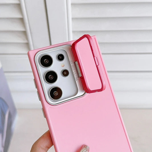 Folding lens stand matte shockproof bumper case samsung - product image