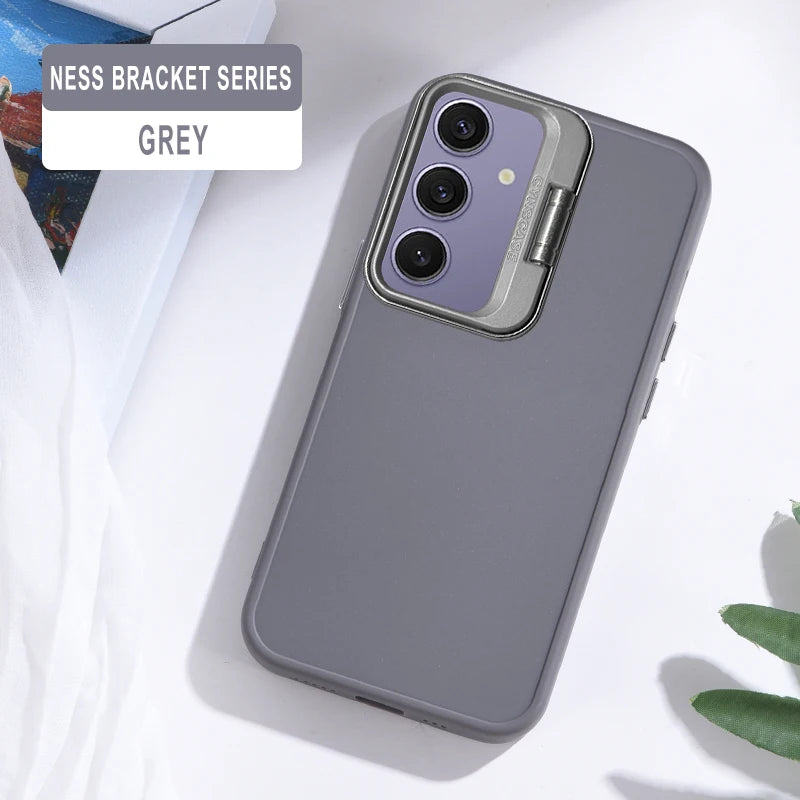 Folding lens stand matte shockproof bumper case samsung - product image