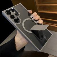 Folding Stand Holder Matte Magnetic Wireless Charge Case Samsung