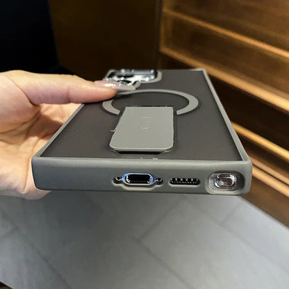 Folding stand holder matte magnetic wireless charge case samsung - product image