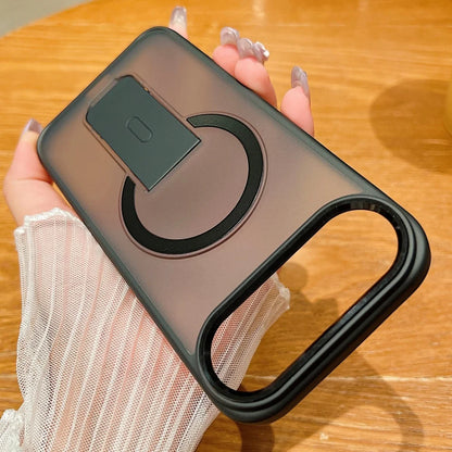 Folding stand magnetic matte wireless charging case - product image
