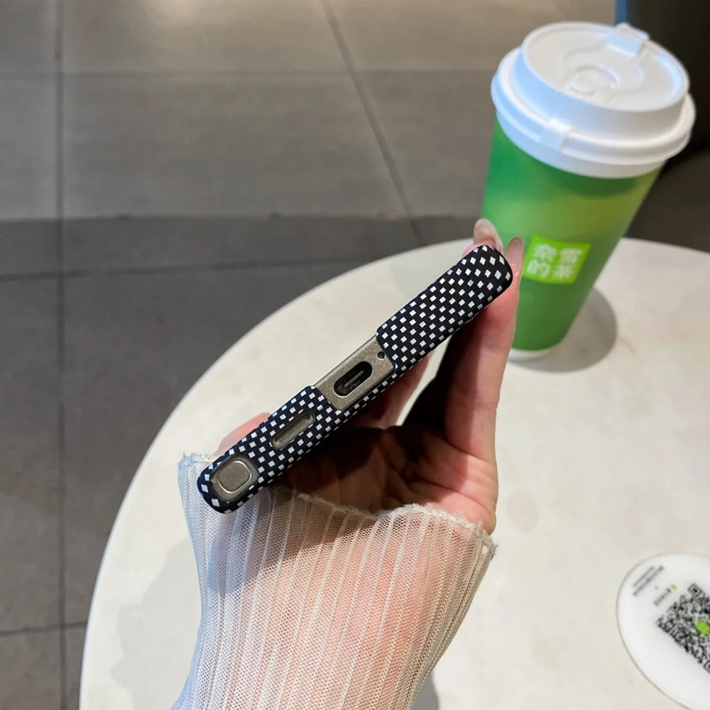 Frameless carbon fiber magnetic wireless charging hard pc case samsung - product image