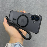 Frameless Magnetic Matte Case Wrist Strap