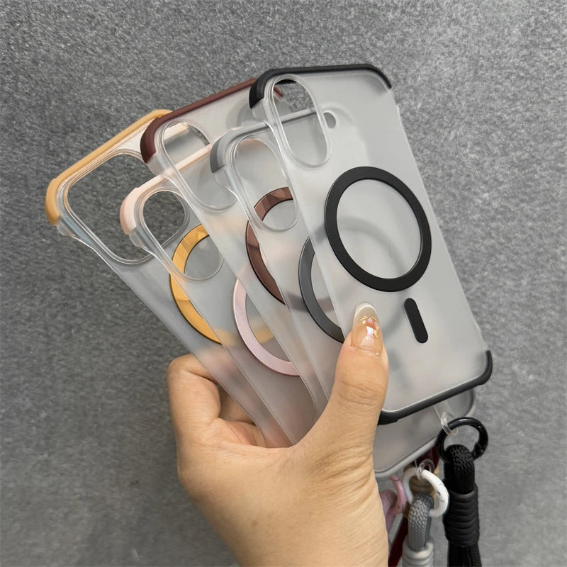 Frameless magnetic matte case wrist strap - product image