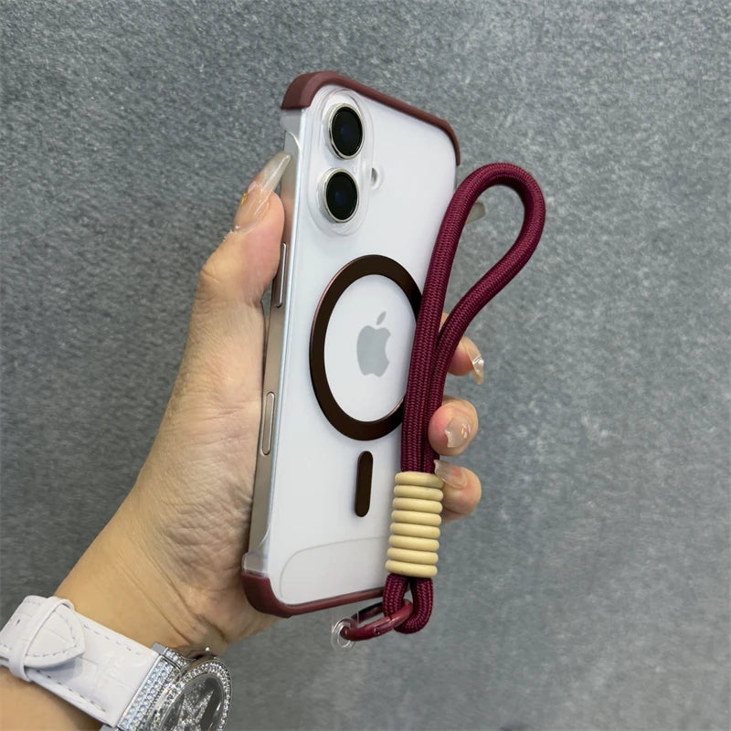 Frameless magnetic matte case wrist strap - product image