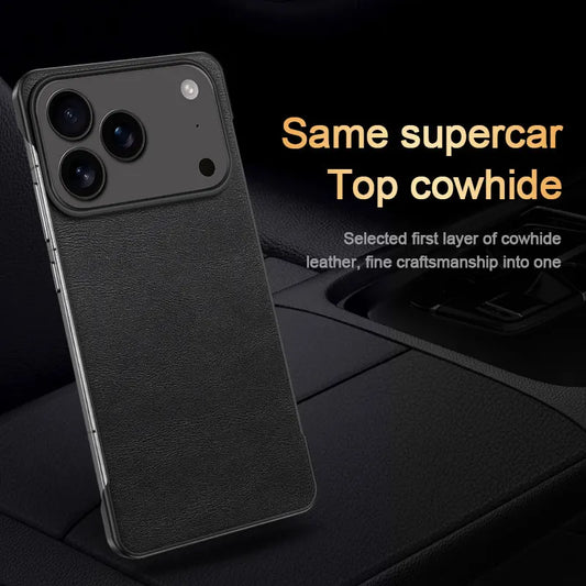 Frameless matte leather heat dissipation case - product image