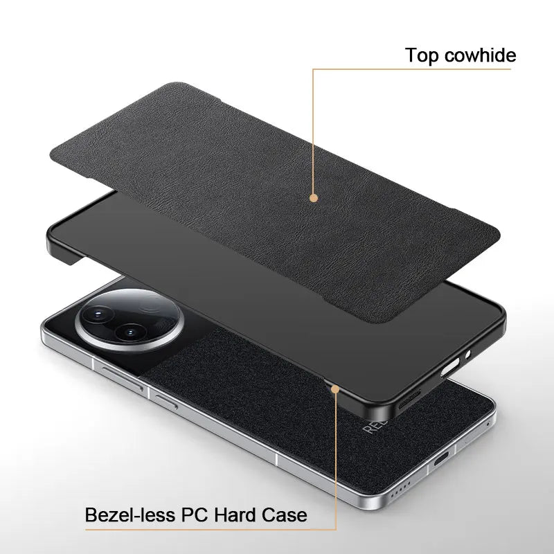 Frameless matte leather heat dissipation case - product image