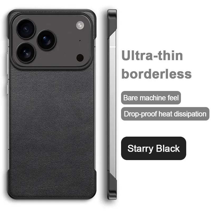 Frameless matte leather heat dissipation case - product image