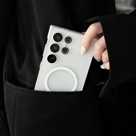 Frameless matte magnetic shockproof case with camera protection - product image