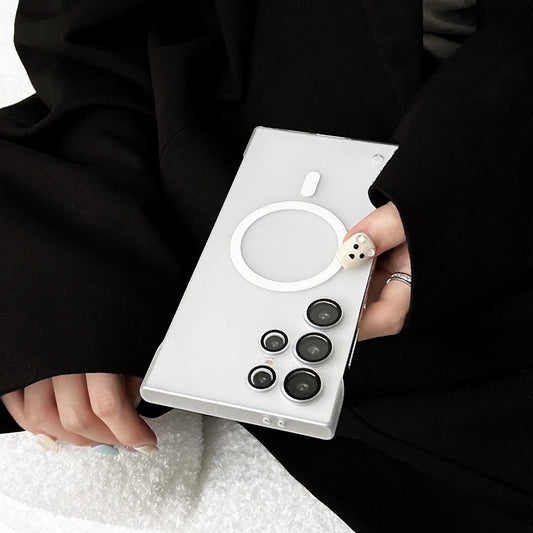 Frameless matte magnetic shockproof case with camera protection - product image