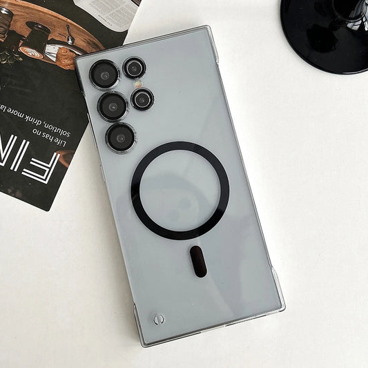 Frameless matte magnetic shockproof case with camera protection - product image