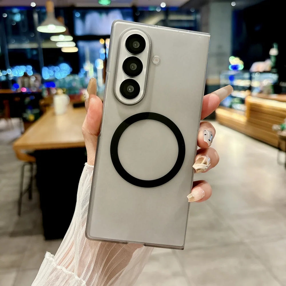 Frosted magnetic wireless charging shockproof case samsung z fold - product image