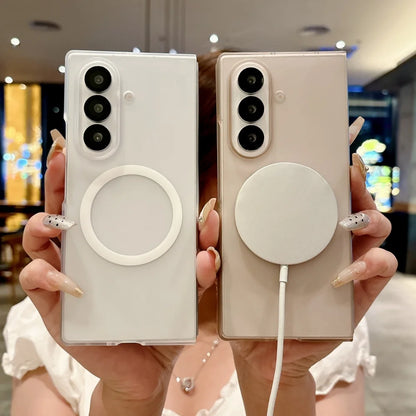 Frosted magnetic wireless charging shockproof case samsung z fold - product image