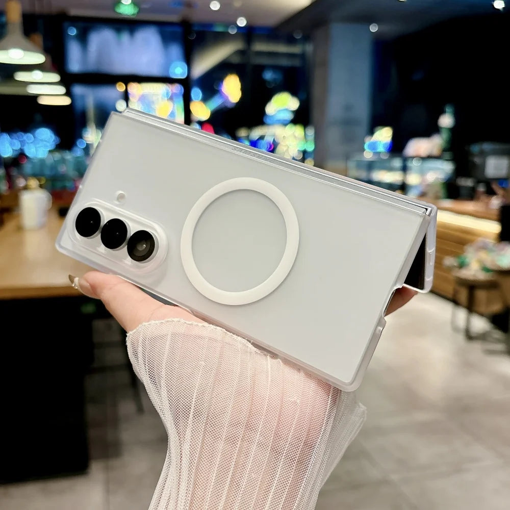 Frosted magnetic wireless charging shockproof case samsung z fold - product image