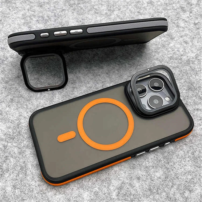 Glass lens protection stand magnetic case - product image