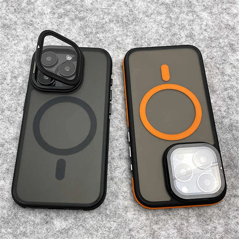 Glass lens protection stand magnetic case - product image