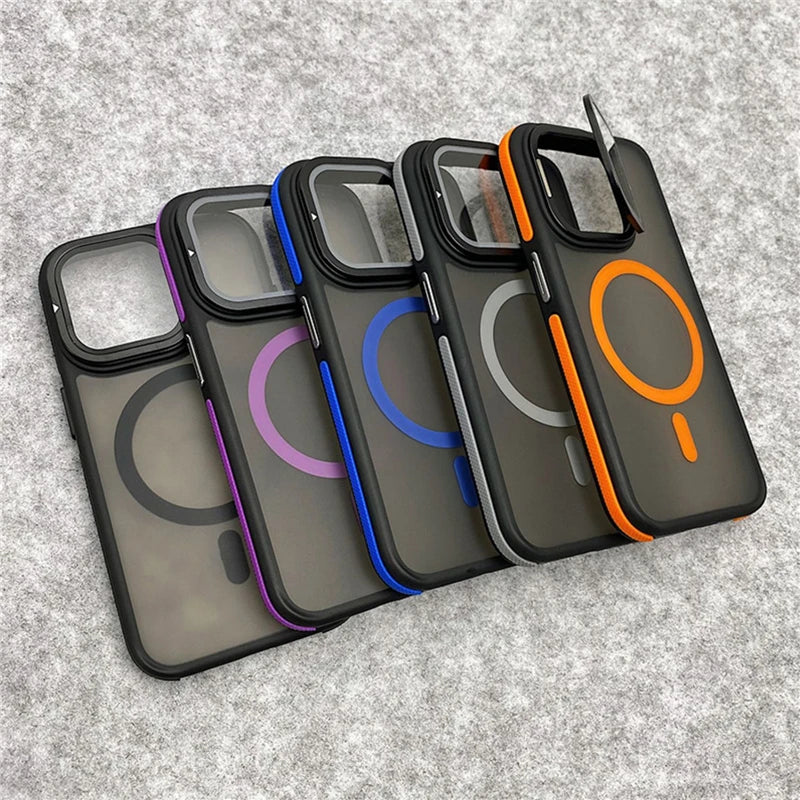 Glass lens protection stand magnetic case - product image