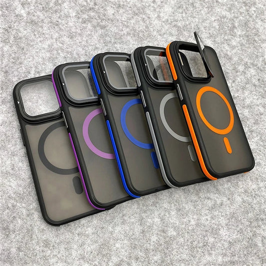 Glass lens protection stand magnetic case - product image