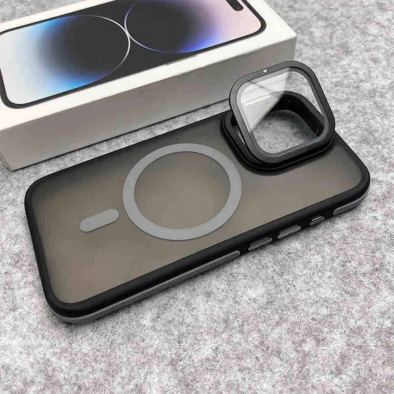 Glass lens protection stand magnetic case - product image