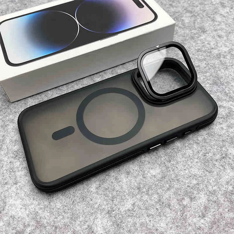 Glass lens protection stand magnetic case - product image