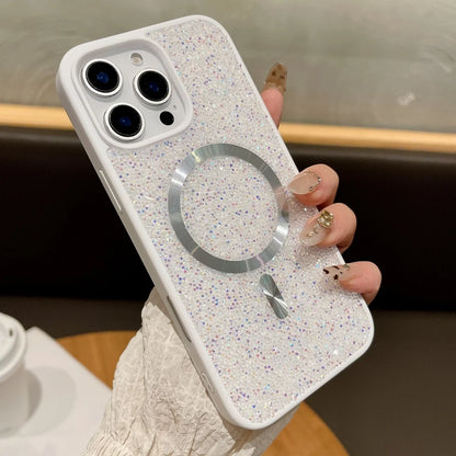 Glitter rhinestone magnetic wireless charging case - product image