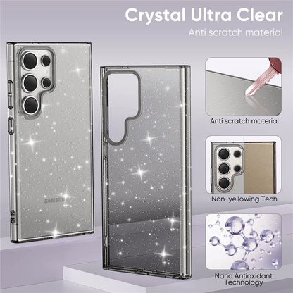 Glitter transparent acrylic shockproof hard case samsung - product image