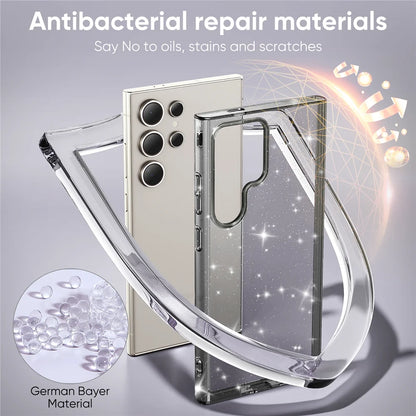 Glitter transparent acrylic shockproof hard case samsung - product image