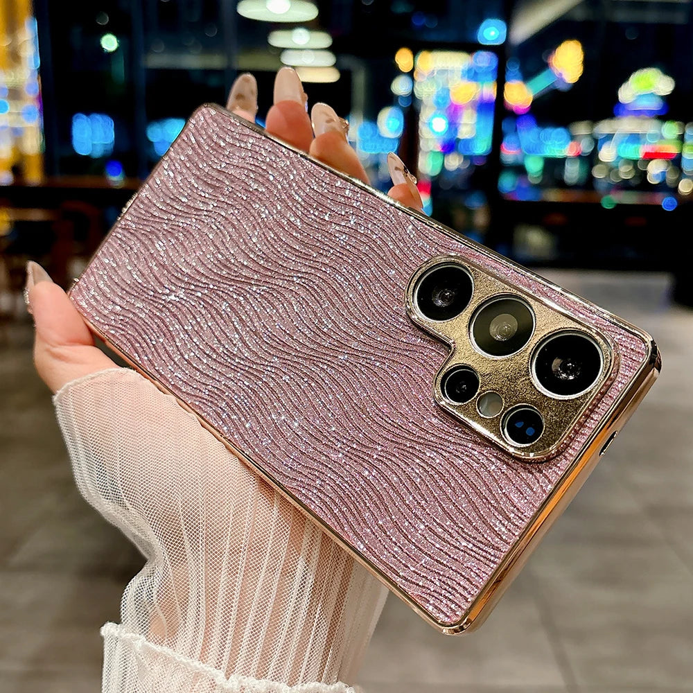 Glitter water ripple texture shockproof camera protective case - product image