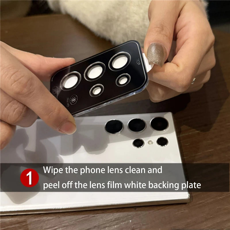 Gradient colorful tempered glass lens protection - product image