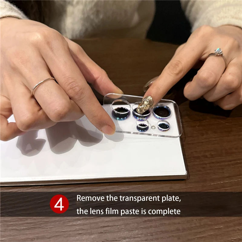 Gradient colorful tempered glass lens protection - product image