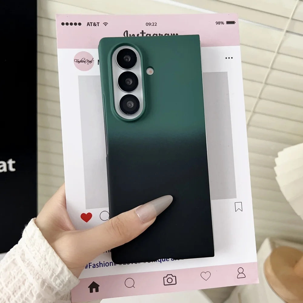 Gradient colorful ultra thin hard pc case samsung z fold - product image