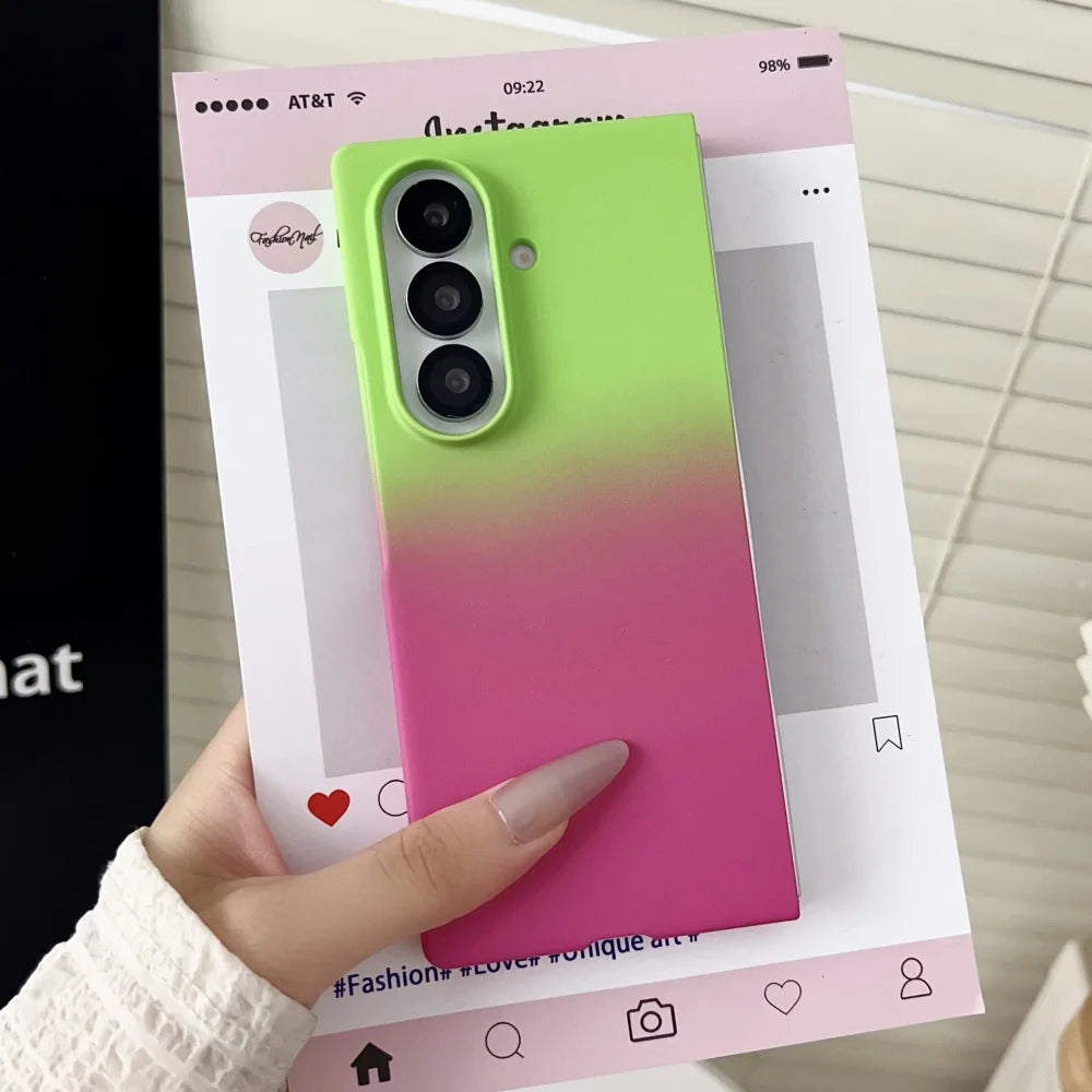 Gradient colorful ultra thin hard pc case samsung z fold - product image