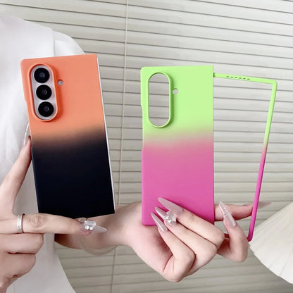 Gradient colorful ultra thin hard pc case samsung z fold - product image