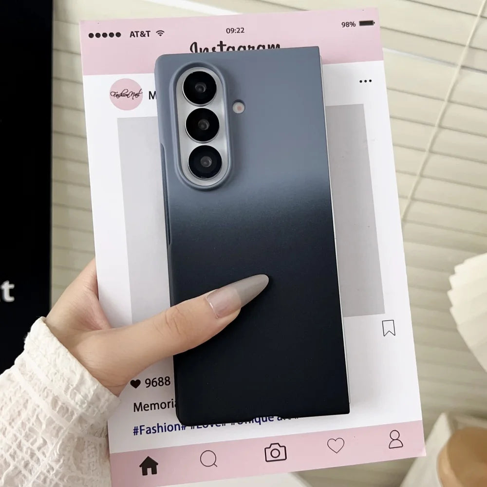 Gradient colorful ultra thin hard pc case samsung z fold - product image