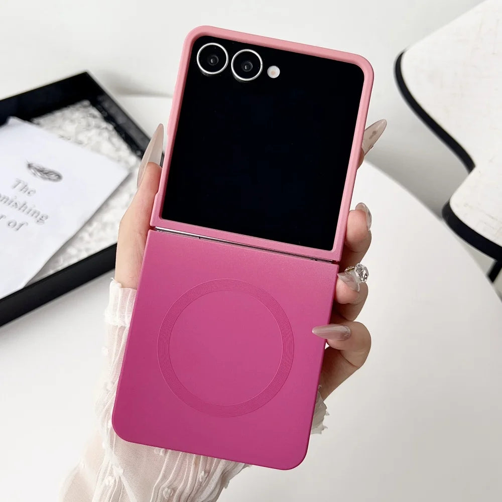 Gradient liquid silicone magnetic shockproof soft case for z flip - product image