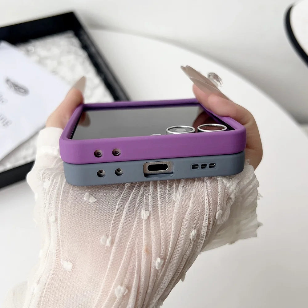 Gradient liquid silicone magnetic shockproof soft case for z flip - product image