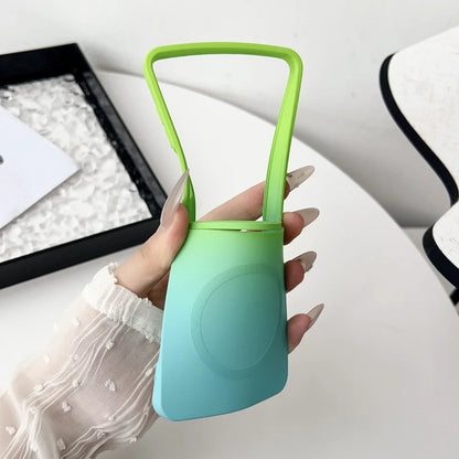 Gradient liquid silicone magnetic shockproof soft case for z flip - product image