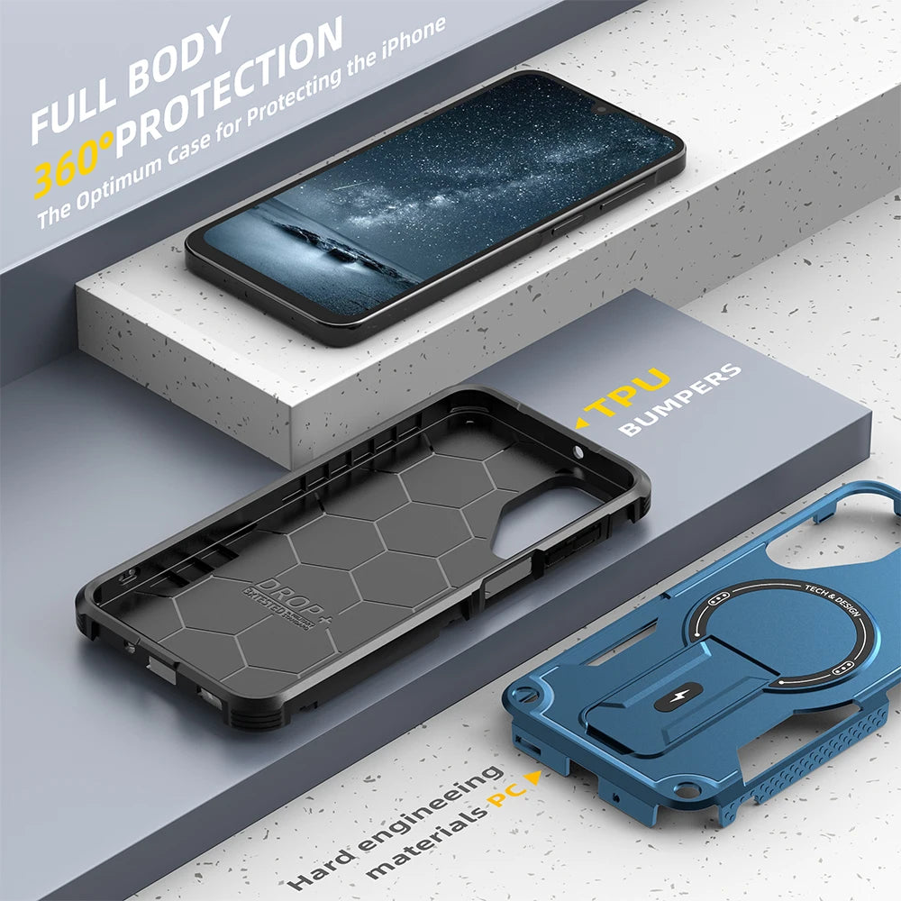 Invisible fold stand magnetic wireless case - product image