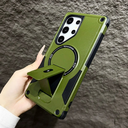 Invisible magnetic bracket stand armor case samsung - product image