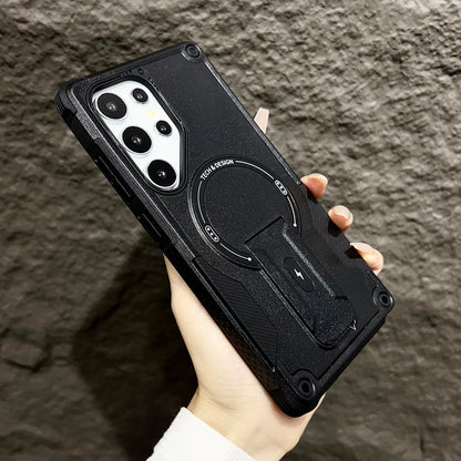 Invisible magnetic bracket stand armor case samsung - product image